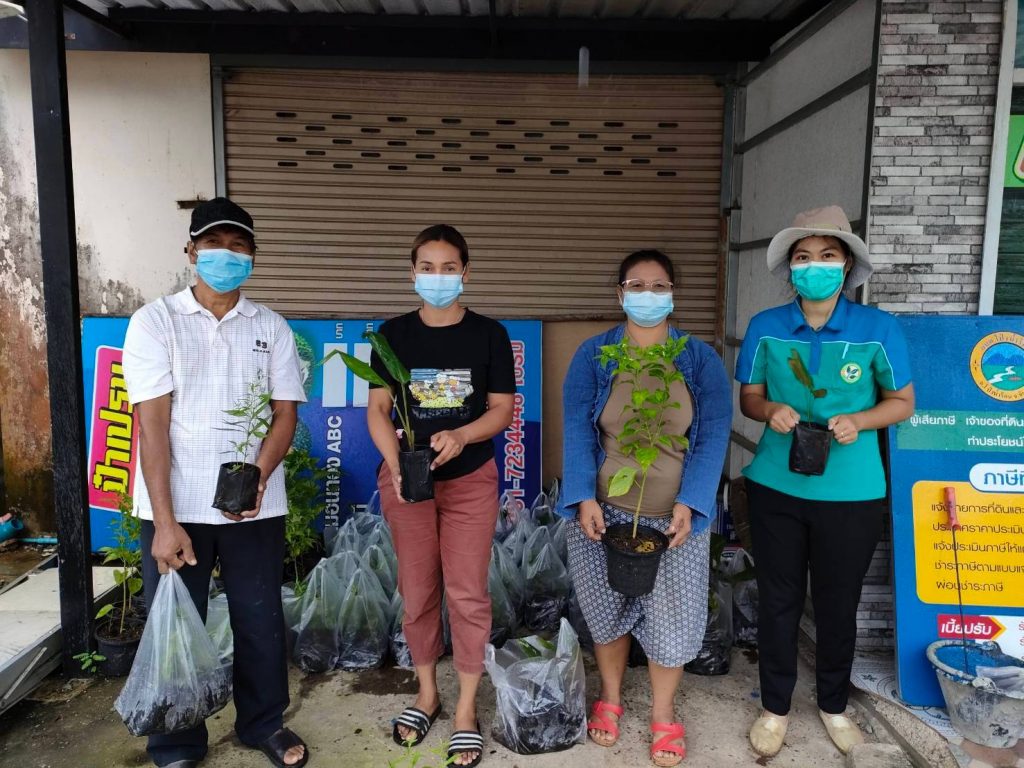 สนับสนุนต้นพันธุ์พืชสมุนไพร โครงการคลินิกเกษตรเคลื่อนที่ ในพื้นที่ตำบลทับไทร และตำบลหนองตาคง อำเภอโป่งน้ำร้อน จังหวัดจันทบุรี
